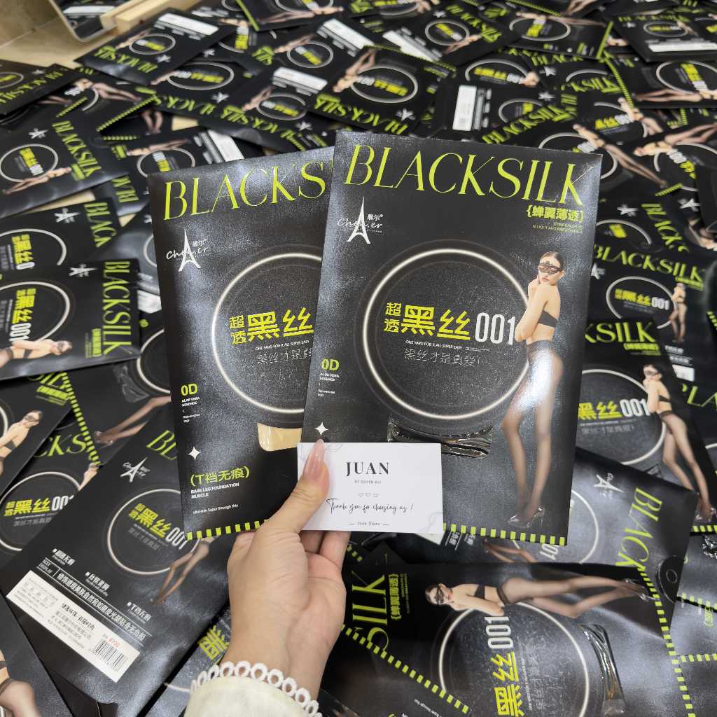 JUAN - Quần Tất Black Silk QCCC Siêu Trong, Dai, Tàng Hình [Chính Hãng]