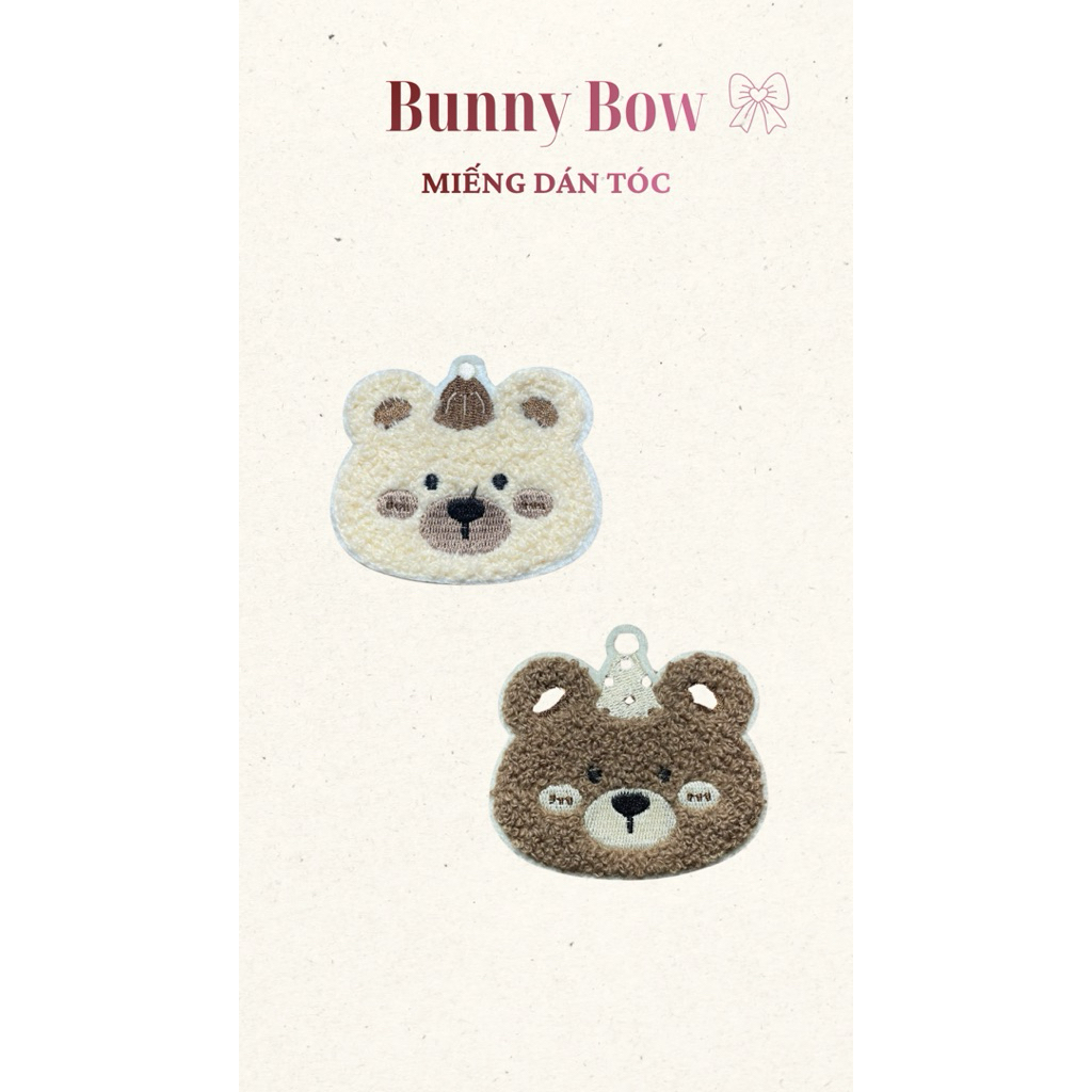 MIẾNG DÁN TÓC MẪU MỚI HÌNH GẤU CỪU CÚN DỄ THƯƠNG