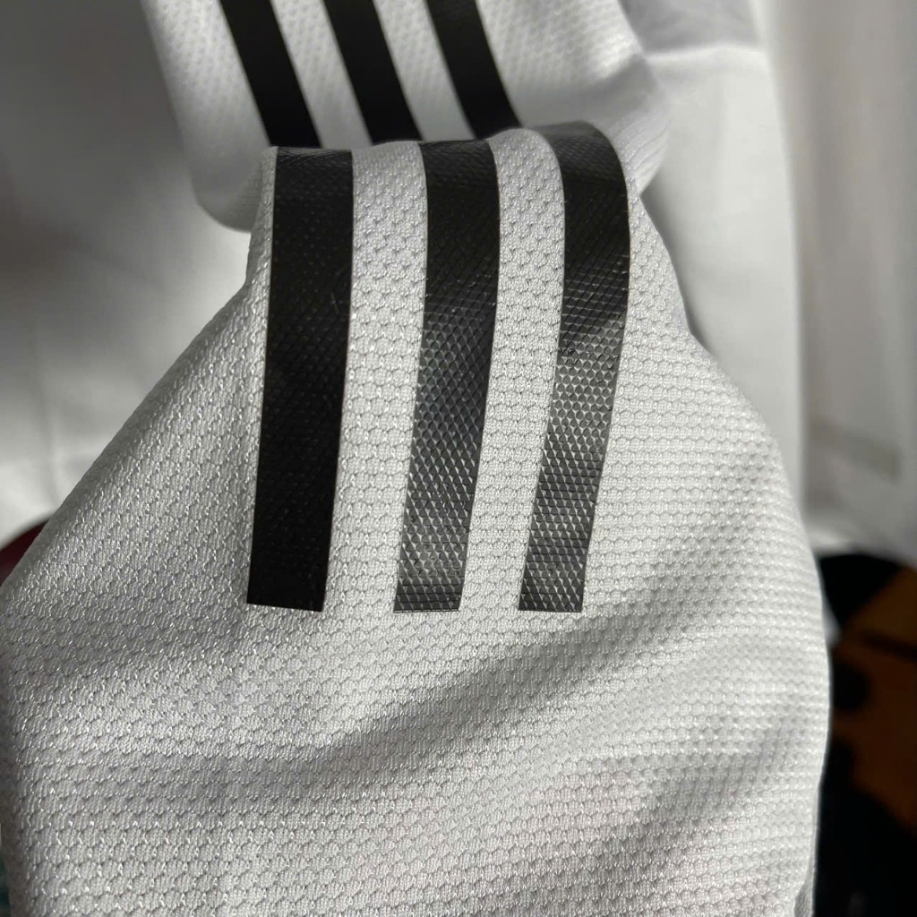 Bộ Quần Áo Bóng Đá Dài Tay CLB Real Sân Nhà 2025/2026 - Vải Polyester Gai Thái Cao Cấp - quynh hoa football -