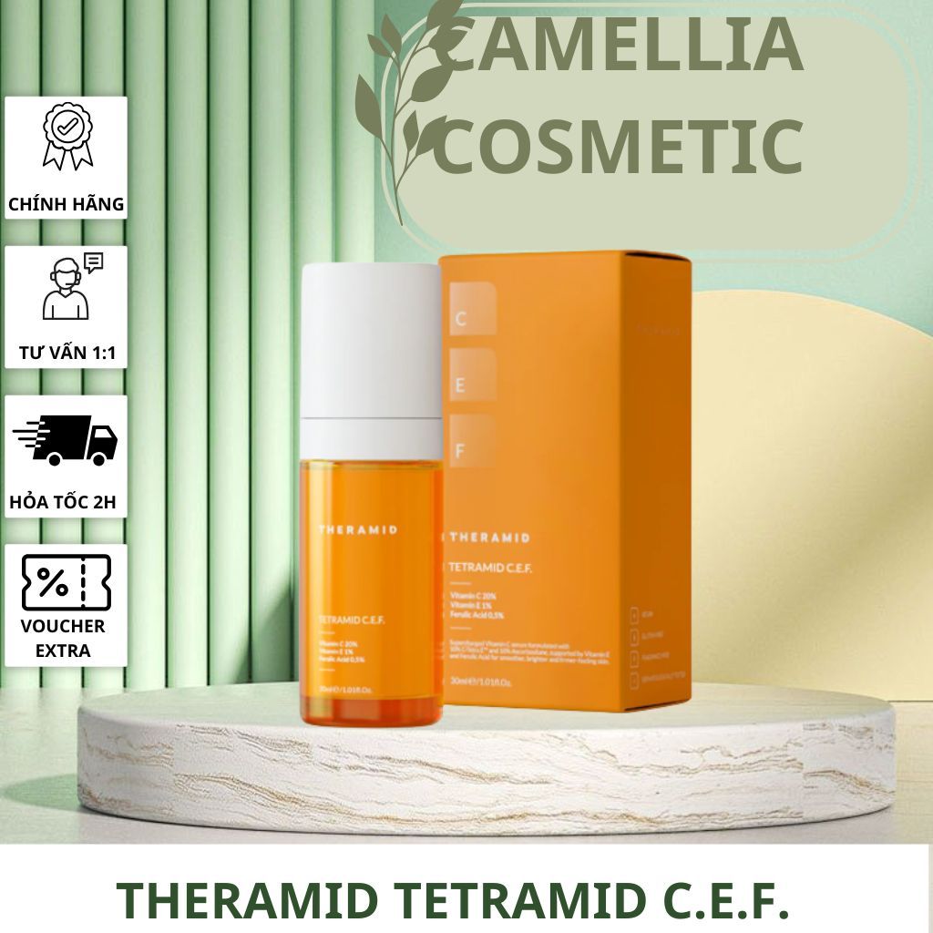[HÀNG CÔNG TY] Theramid Tetramid C.E.F 30ml - Tinh chất vitamin c nồng độ tăng cường C-Tetra E.F.