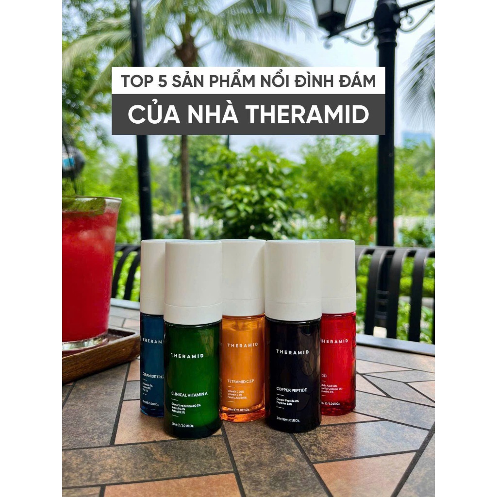 [HÀNG CÔNG TY] Theramid Tetramid C.E.F 30ml - Tinh chất vitamin c nồng độ tăng cường C-Tetra E.F.