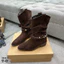 🆘 Boot ngắn da lộn đai da