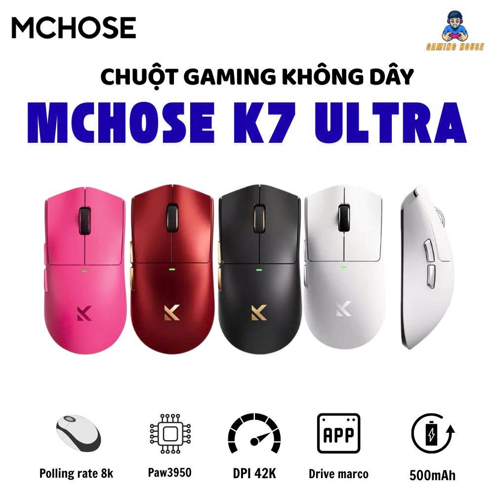 Chuột gaming MCHOSE K7 Ultra