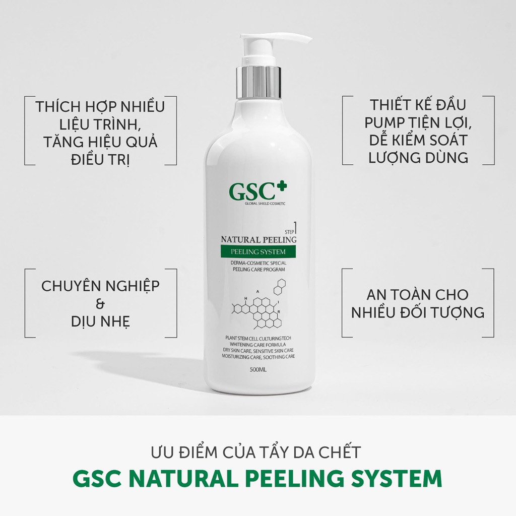 Kem tẩy da chết colagen GSC 500ml(Collagen whitening peeling)