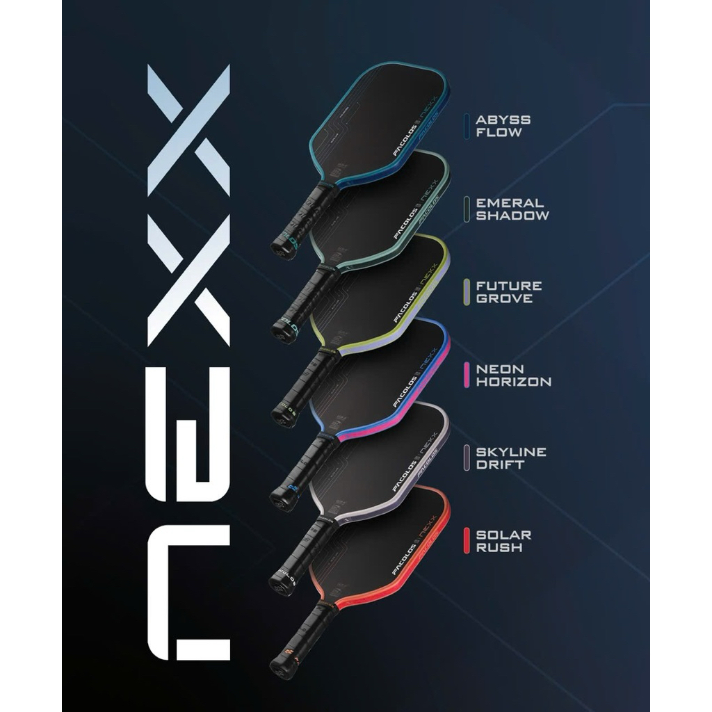 ✅ [Ship Hoả Tốc] Vợt Pickleball Facolos NEXX 16mm trendy đầy cá tính - chính hãng - Carbon Foam Eva T700 raw