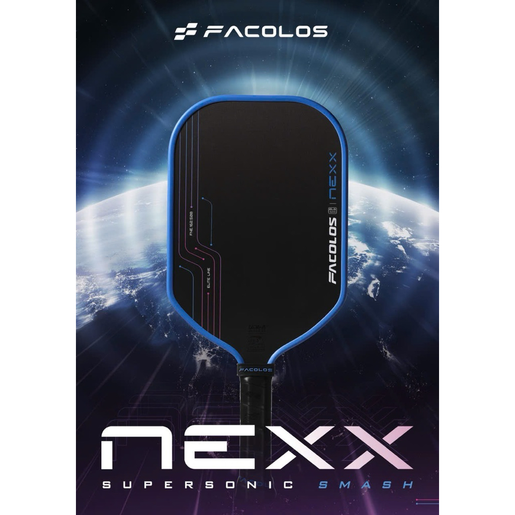 ✅ [Ship Hoả Tốc] Vợt Pickleball Facolos NEXX 16mm trendy đầy cá tính - chính hãng - Carbon Foam Eva T700 raw
