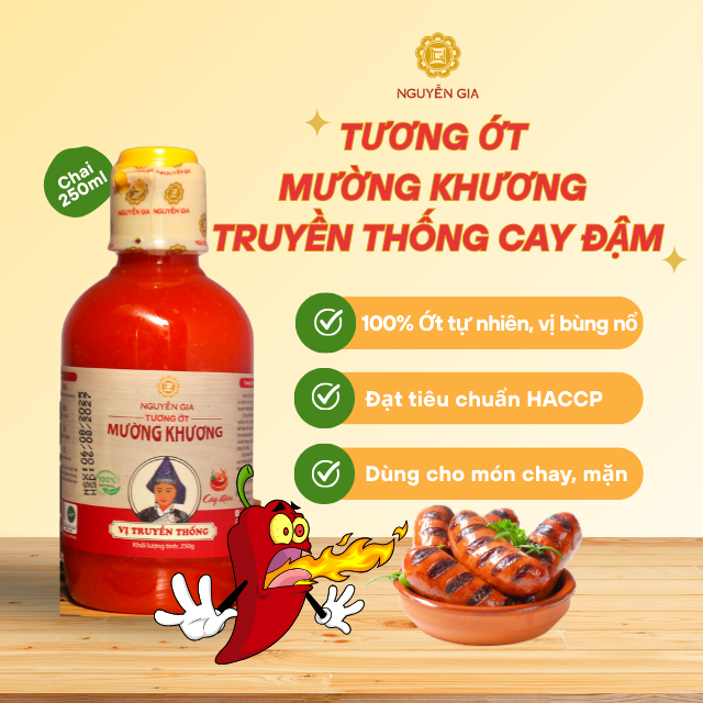 Tương Ớt Mường Khương Cay Nguyễn Gia Truyền Thống Xưa 250ml đặc sản Tây bắc