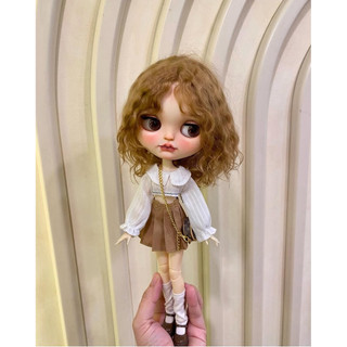 Set sơmi váy xếp ly size blythe,ob24,xinyi