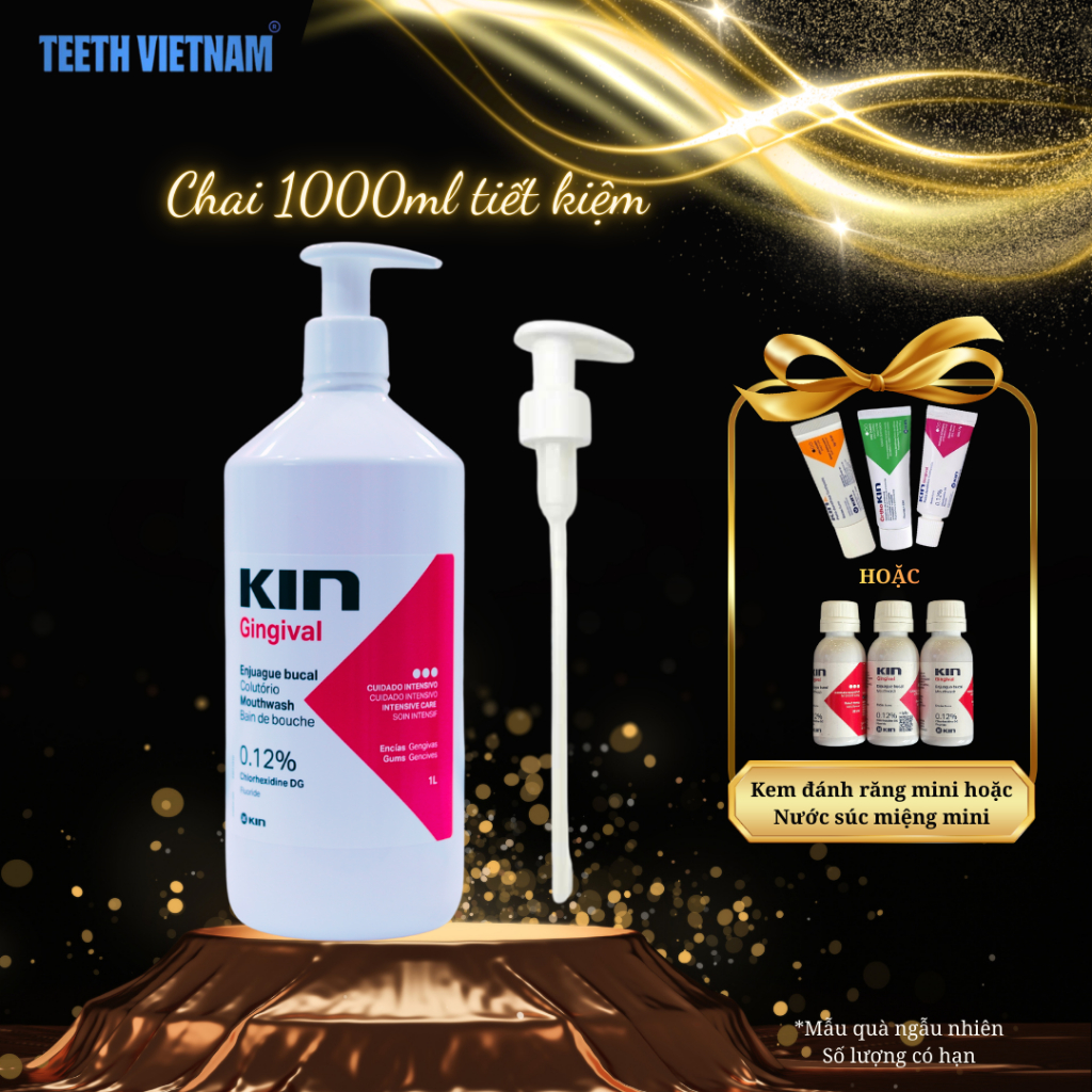 Nước Súc Miệng Kin Gingival Chai lớn 1000mL | Safemedi Gingival 250mL ...