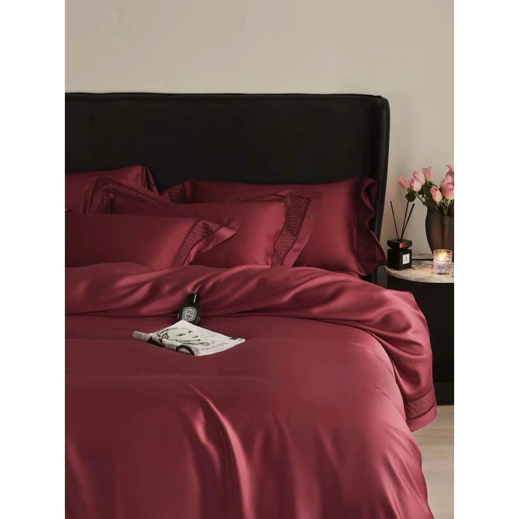Bộ chăn ga gối nệm EMPIRE tencel 120s cao cấp 5 món chăn chần bo chun ga - EMPIRE | Bedding & Decor