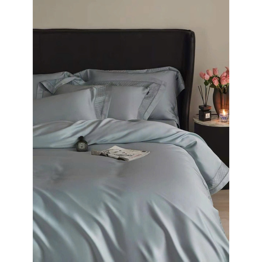 Bộ chăn ga gối nệm EMPIRE tencel 120s cao cấp 5 món chăn chần bo chun ga - EMPIRE | Bedding & Decor
