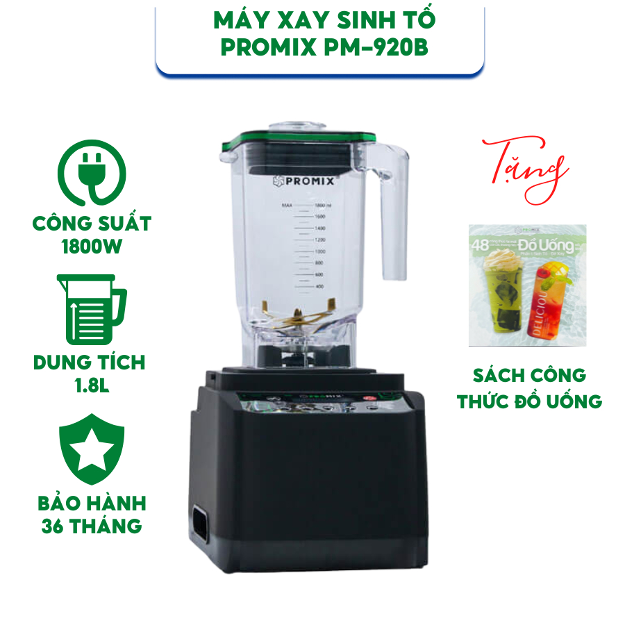 Máy Xay Sinh Tố Promix PM-920B, PM-912B - Công Suất 1800W - Dung tích 1.8L ,  Bảo Hành 36 Tháng