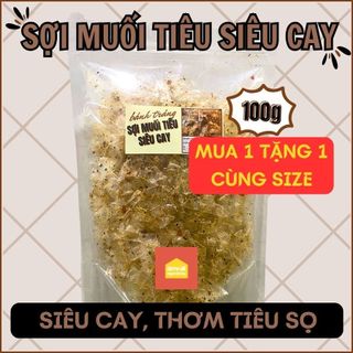 (MỚI - 1 tặng 1) Bánh tráng SỢI MUỐI TIÊU - CAY THƠM CUỐN - Ăn Vặt Ngon Lắc Lư