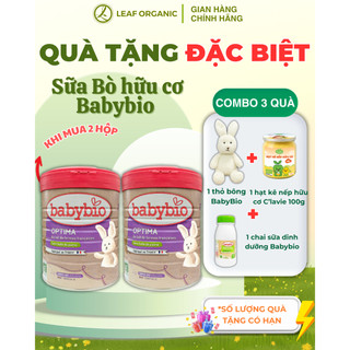 Combo 2 hộp sữa bò hữu cơ tăng trưởng Babybio số 1, 2, 3