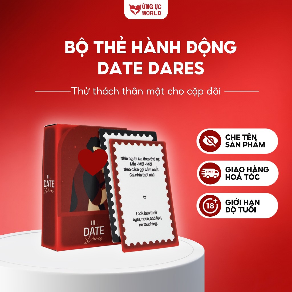 Set thẻ bài tình yêu All About Dating by Ừng Ực - Hành trình cho cặp đôi để biết bạn là ai khi yêu