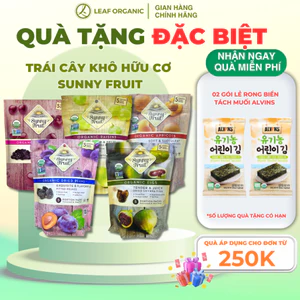 Trái cây khô hữu cơ Sunny Fruit, sung khô, mơ khô, mận khô, cherry khô, nho khô