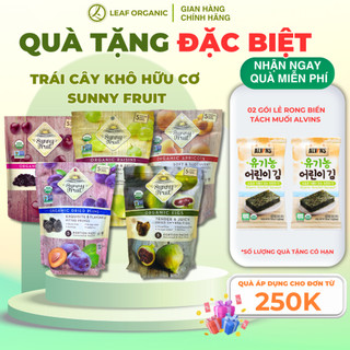 Các loại quả khô hữu cơ Sunny Fruit:  nho khô, mận khô, sung khô, cherry khô , mơ khô hữu cơ