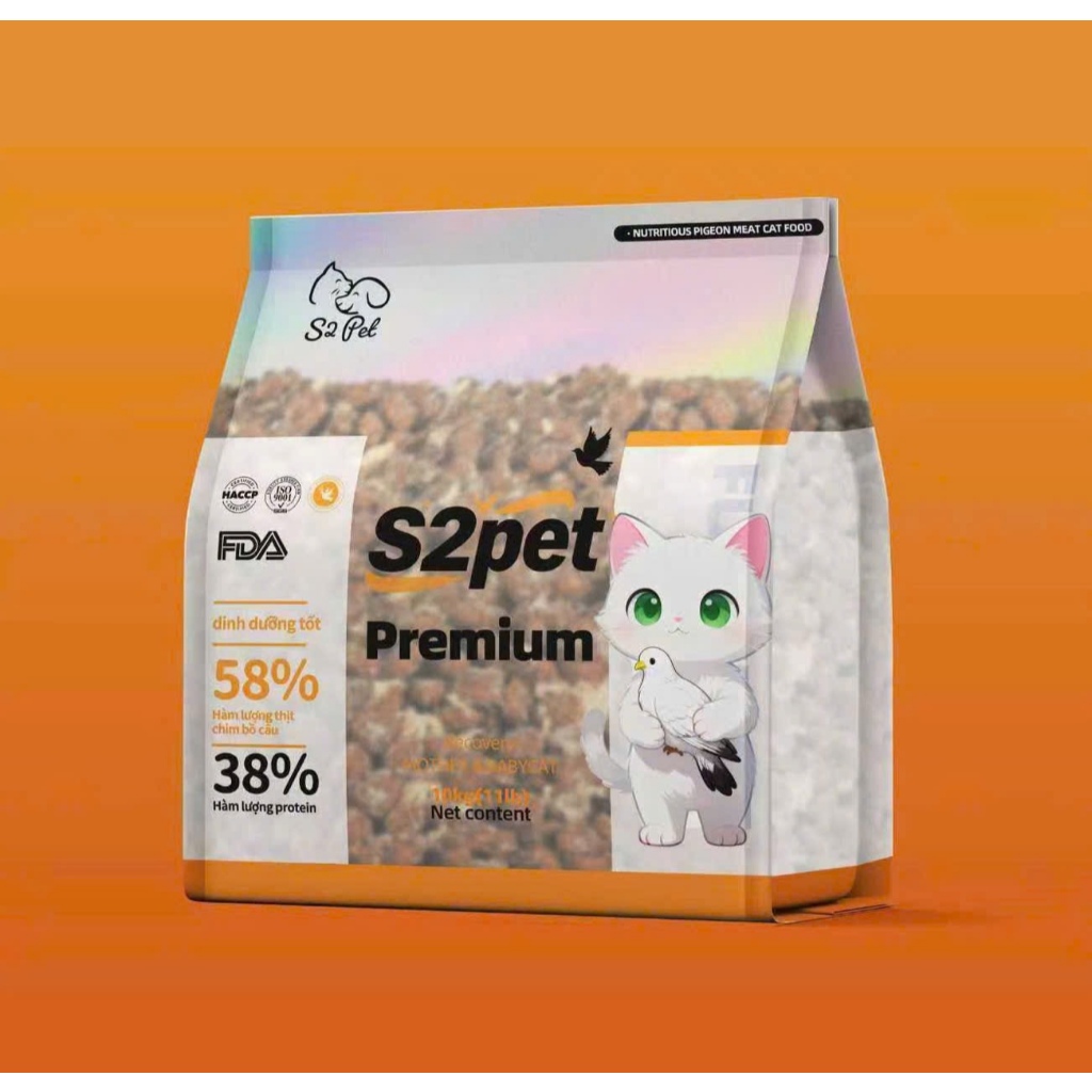 [Túi 5kg] Hạt Cho Mèo S2 PET Premium Siêu Topping Ruốc Cho Mèo Mọi Lứa Tuổi