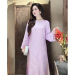 Set áo dài cách tân gấm 4 tà, mẫu áo dài 4 tà chất liệu vải gấm 4 tà phối tay dài loe (Đủ Màu) đẹp sang trọng — ảnh 5