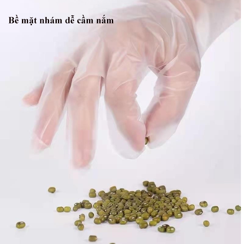 Hộp găng tay TPE dùng 1 lần SH0026 siêu dai, dày và bền dùng cho thực phẩm, ăn uống, nhà bếp