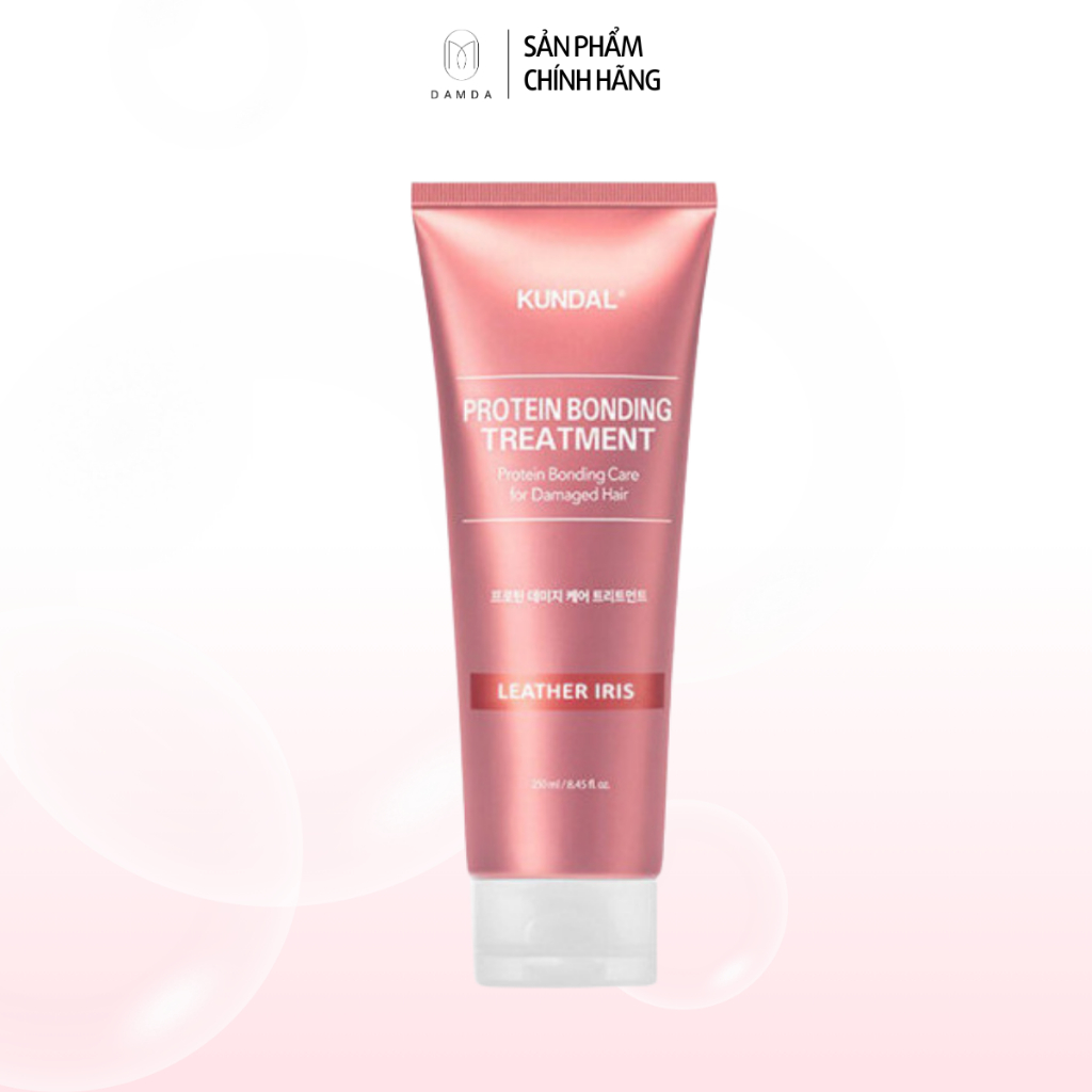 Dầu xả liên kết Protein giúp tóc bóng mượt KUNDAL PROTEIN BONDING TREATMENT LEATHER IRIS 250ml | DAMDAVN
