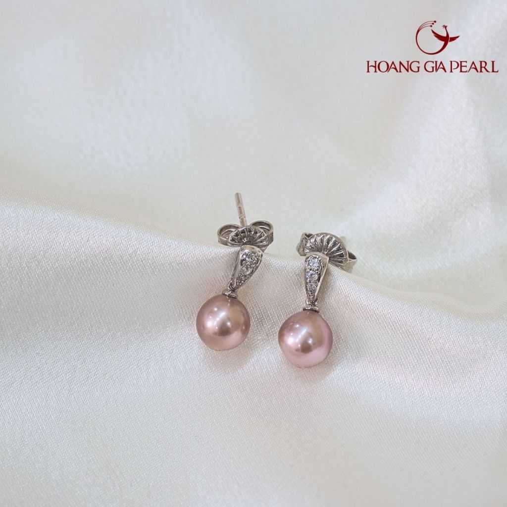 Bông tai Ngọc trai mm đến 8mm Hoàng Gia Pearl, phong cách sang trọng ...