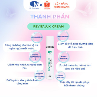 Kem Phục Hồi Da Revitalux Cream Dr. Cosmess, Phục Hồi Da Nám, Da Mỏng Yếu, Nhạy Cảm 50ml