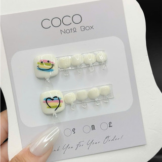 (Hỏa Tốc) Nail Box thiết kế G056 móng chân mẫu dễ thương