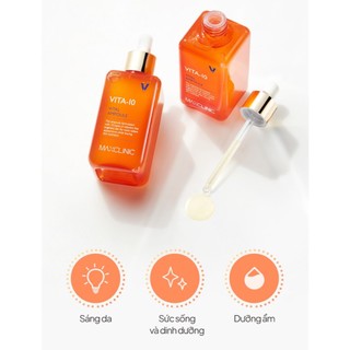 Bộ Sản Phẩm Dưỡng Da Sáng Mịn Phục Hồi Chuyên Sâu Maxclinic [Vita-10 Ampoule + Ampoule Shot Daily + Melatonin Cream 50g]