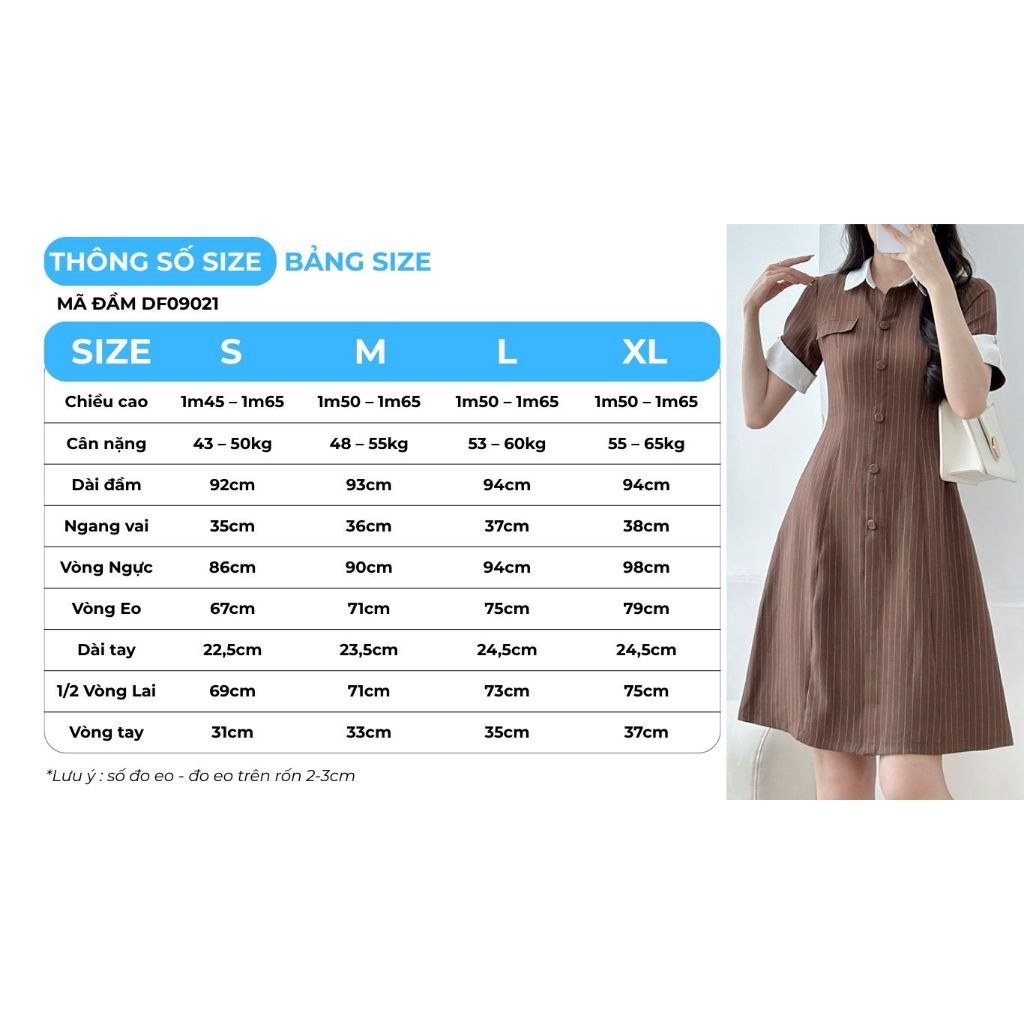 Đầm Nữ GUMAC Dáng A Tay Ngắn Cổ Sơ Mi Phối Trắng Thanh Lịch Hiện Đại DF09021