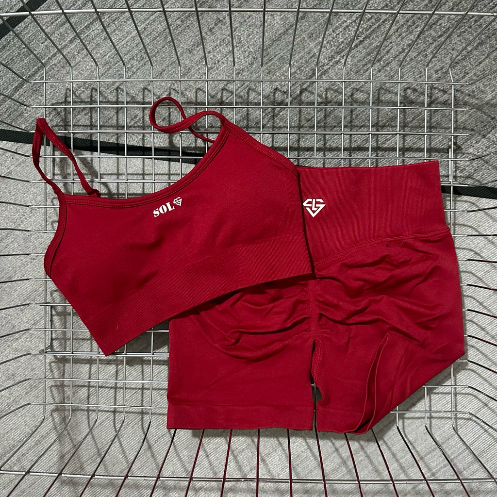 Bộ tập gym yoga SOLDFIT .Set Quần đùi Fit U chất liệu dệt kim cao cấp, mềm mại,co dãn