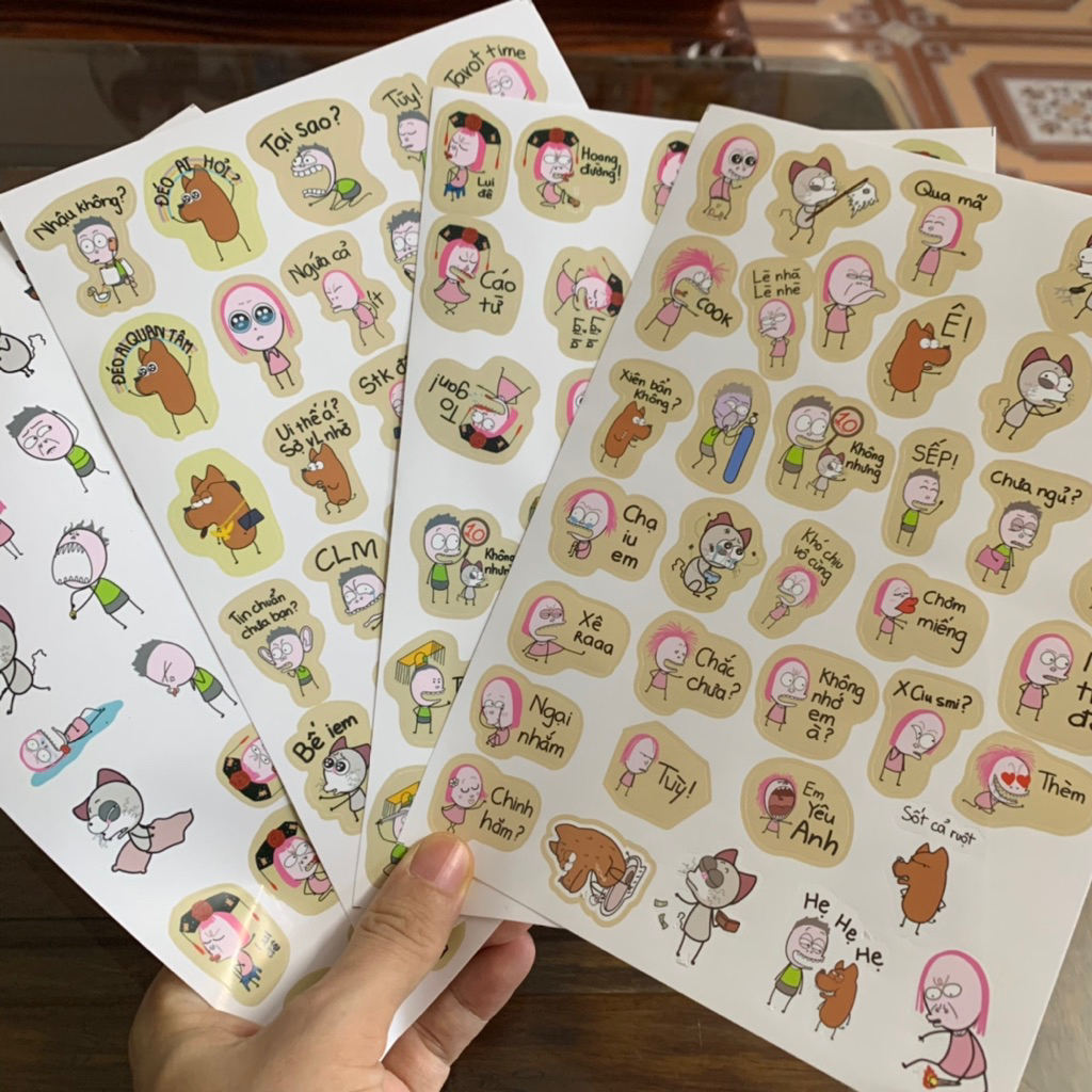 120 hình dán sticker Meme hài hước, sticker Hài hước dán trang trí ...