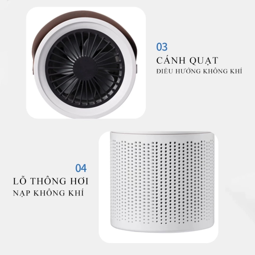 Máy Lọc Không Khí Diệt Khuẩn Air Purifier AP01 Thế Hệ Mới Lõi Lọc 4 Lớp Lọc Bụi Mịn