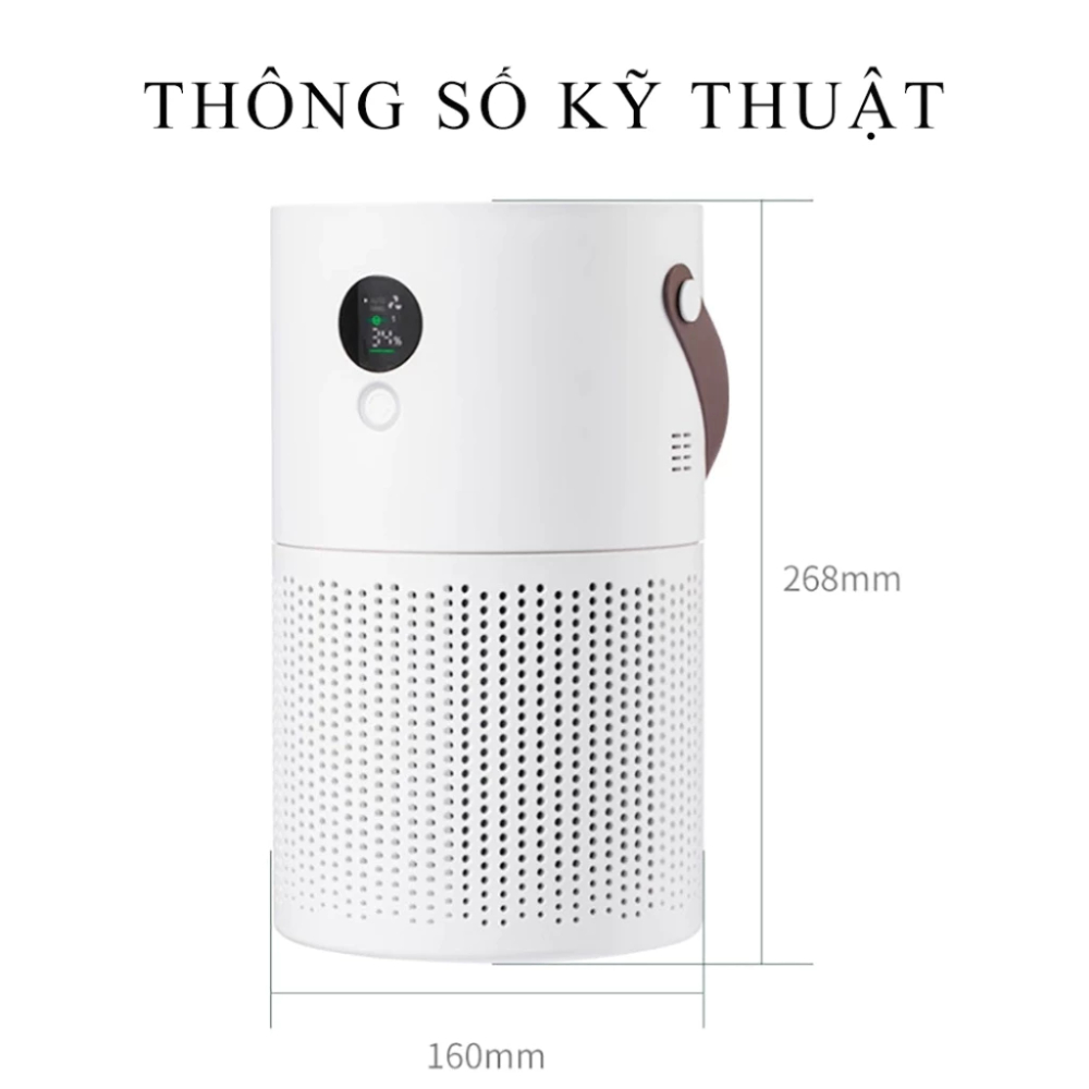 Máy Lọc Không Khí Diệt Khuẩn Air Purifier AP01 Thế Hệ Mới Lõi Lọc 4 Lớp Lọc Bụi Mịn