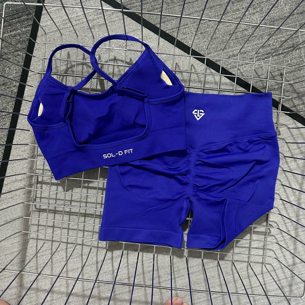 Bộ tập gym yoga SOLDFIT .Set Quần đùi Fit U chất liệu dệt kim cao cấp, mềm mại,co dãn
