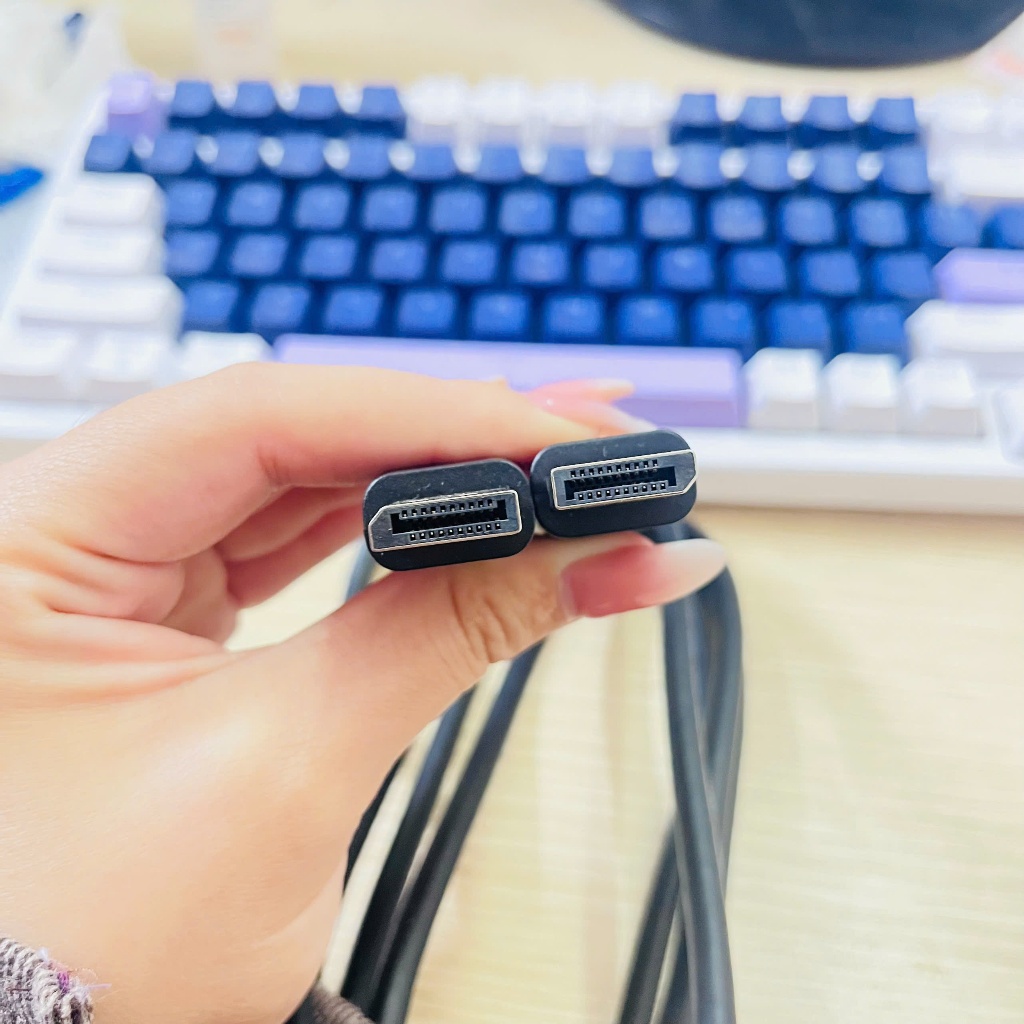 Dây Cáp 4K Displayport 2 đầu đực dài 1.5m Cáp chuyển displayport sang cho màn hình máy tính, Laptop, PC, TV