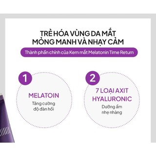 Kem Dưỡng Mắt Đa Năng Maxclinic Time Return Melatonin Eye Cream 20g
