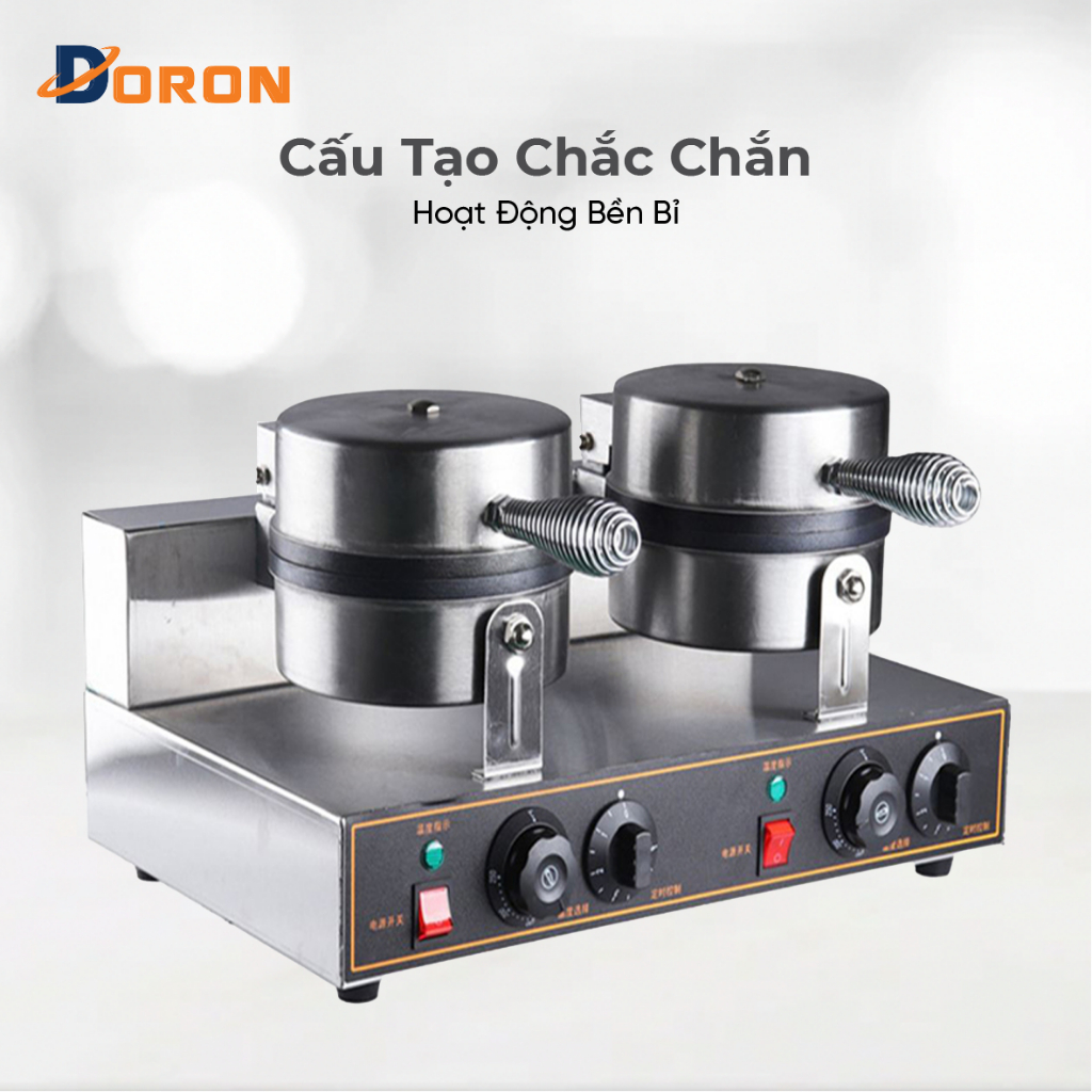 Máy làm bánh bông lan DORON 2400W kiểm soát nhiệt độ chính xác, bánh thơm ngon