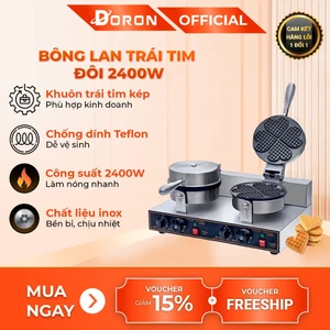 Máy làm bánh bông lan DORON 2400W kiểm soát nhiệt độ chính xác, bánh thơm ngon