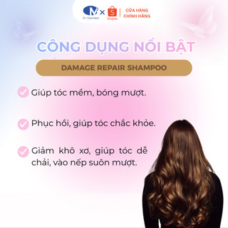 Bộ Dầu Gội Xả Phục Hồi Tóc Hư Tổn, Dưỡng Mềm Mượt, Suôn Bóng, Giảm Gãy Rụng 300ml Chính Hãng Dr Cosmess
