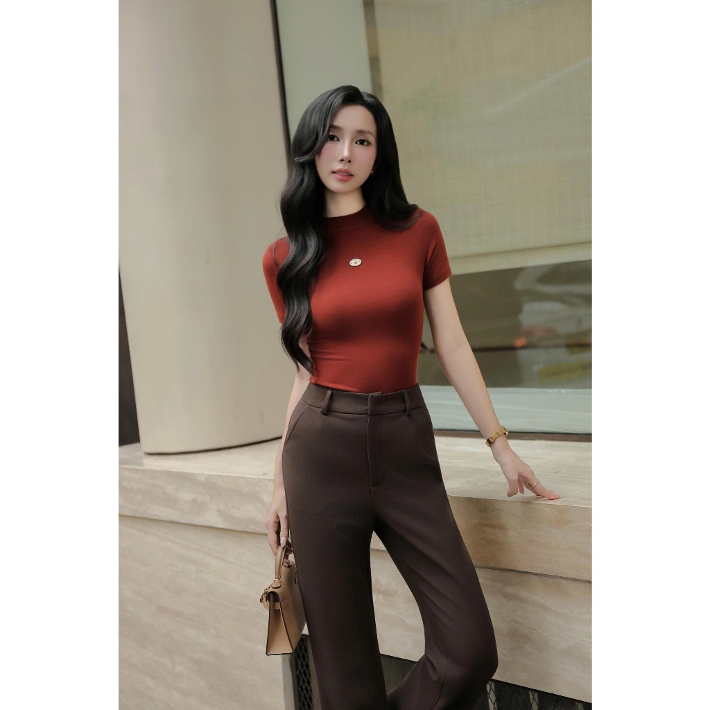 Áo thun ôm cổ tròn tay ngắn COCOBEBE ROBI TOP | Shopee Việt Nam