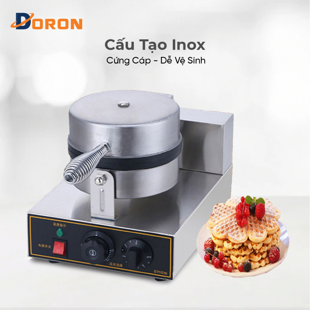 Máy làm bánh tổ ong công nghiệp 1300W công nghiệp làm nóng nhanh, năng suất cao