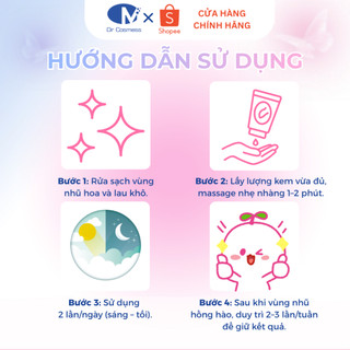 Kem Dưỡng Hồng Nhũ Hoa, Giảm Thâm Hiệu Quả, Làm Hồng Tự Nhiên Dr Cosmess Rosyluster Cream 15gr