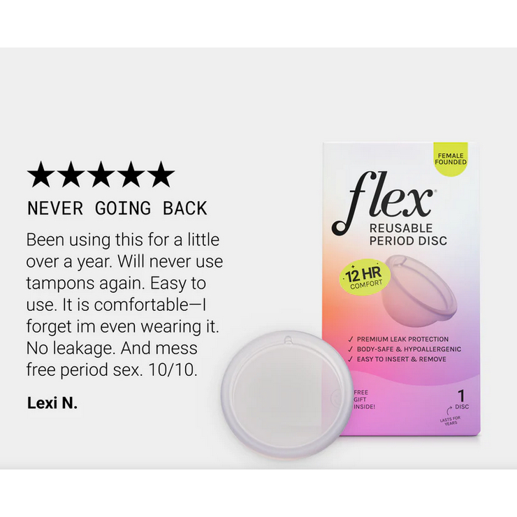 Đĩa kinh nguyệt tái sử dụng-Flex Reusable Disc cốc nguyệt san