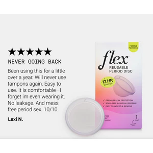 Đĩa kinh nguyệt tái sử dụng-Flex Reusable Disc cốc nguyệt san