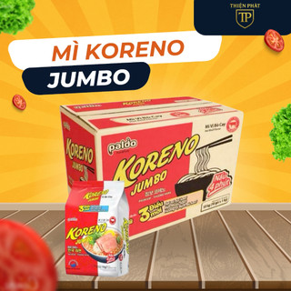 Thùng 100 gói mì Koreno Jumbo vị bò cay
