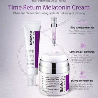 Bộ Đôi Dưỡng Ẩm Cải Thiện Nếp Nhăn Maxclinic Tinh Chất Vi Kim Và Kem Melatonin [Ampoule Shot 50ml + Melatonin Cream 50g]