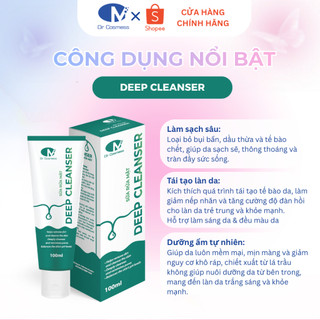 Sữa Rửa Mặt Ngừa Mụn, Sạch Sâu, Giảm Nhờn, Kiềm Dầu, Sáng Da 100ml Dr Cosmess