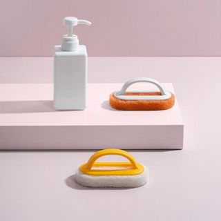 Homee.cok Miếng Cọ Rửa Có Tay Cầm, Miếng Chà Rửa Đa Năng Vệ Sinh Nhà Bếp – Bọt Biển Chà Xoong Nồi