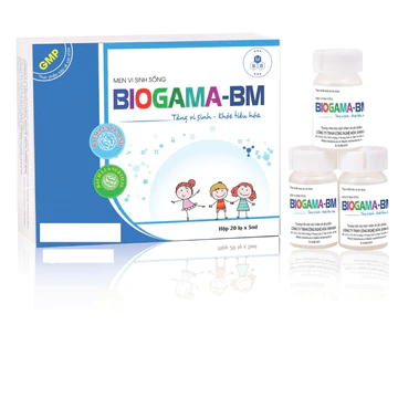 Men vi sinh BIOGAMA - BM Hộp 20 lọ. Tăng cường hệ vi sinh đường ruột, Hỗ trợ tăng cường tiêu hóa.